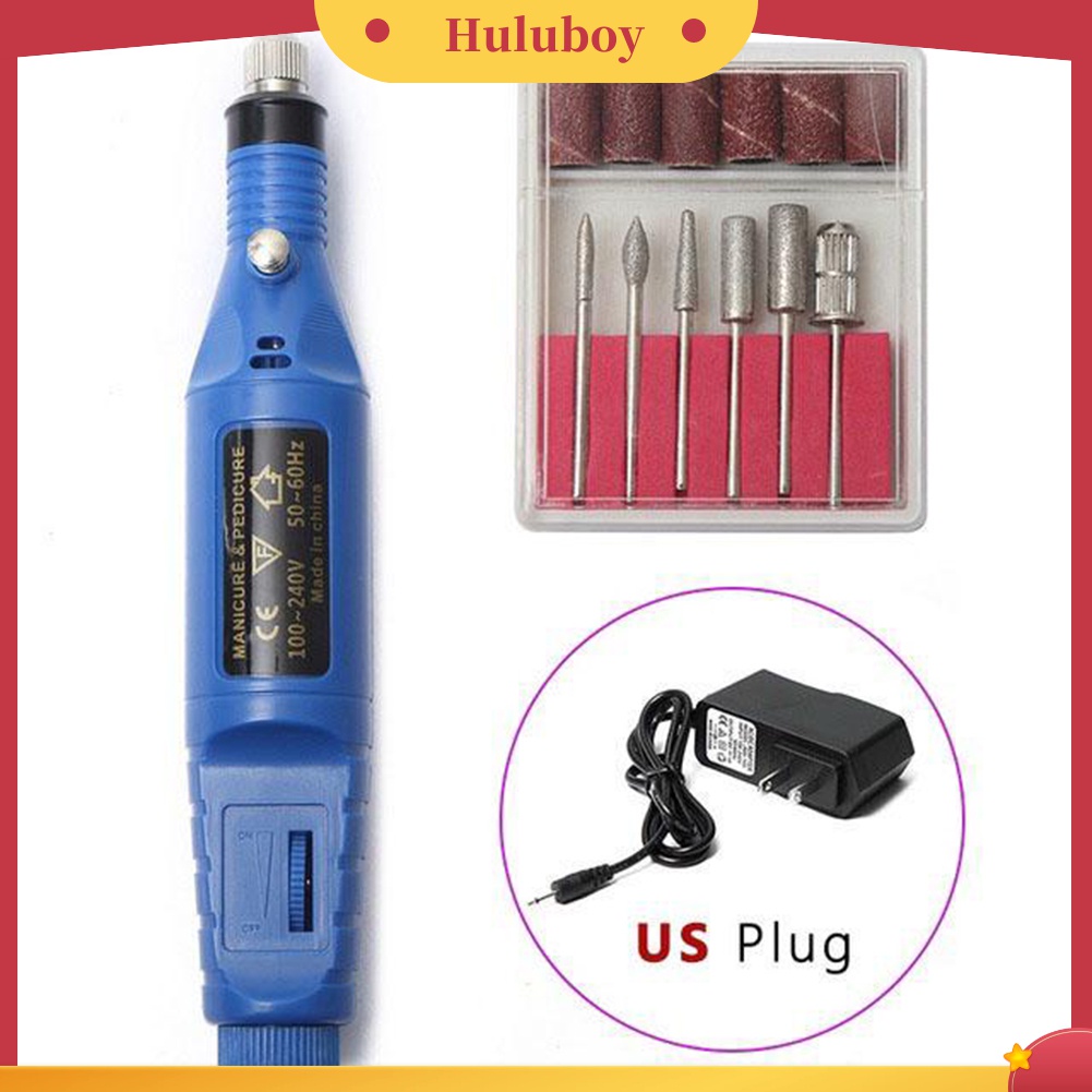 Huluboy Huluboy♡ Pen Bor Elektrik Mini Untuk Manicure / Nail Art