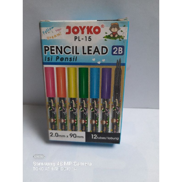 

refil pensil mekanik 2B | isi ulang pensil mekanik 2B | joyko PL-15