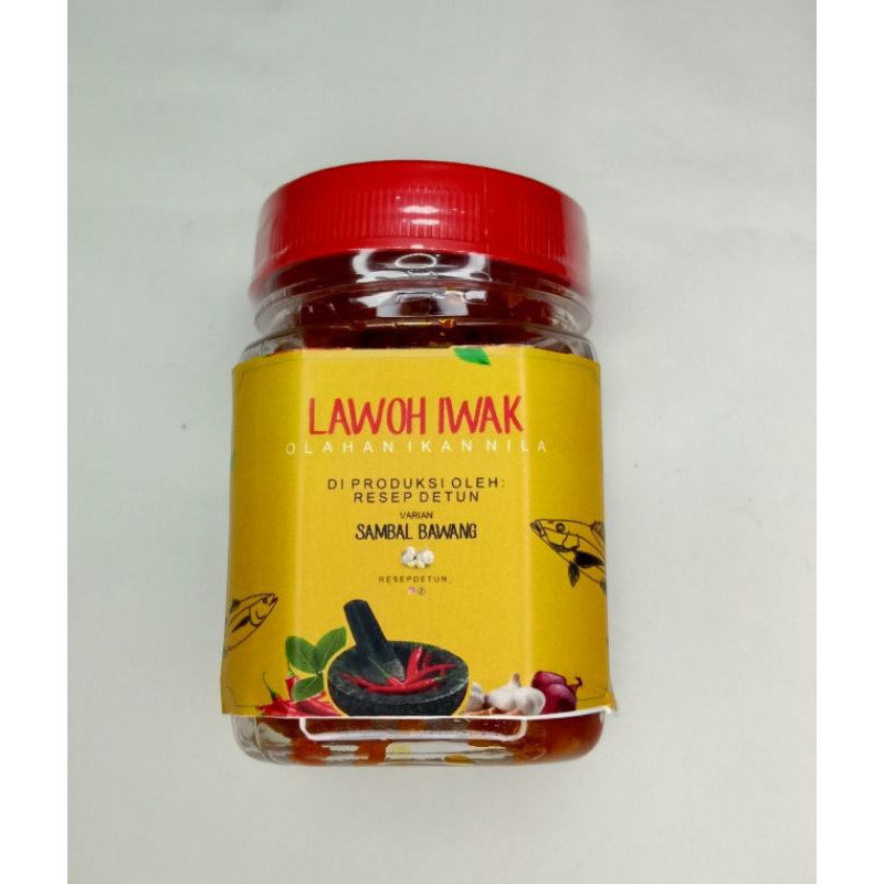 

olahan ikan nila rasa sambal bawang/sambal bawang/lawoh iwak