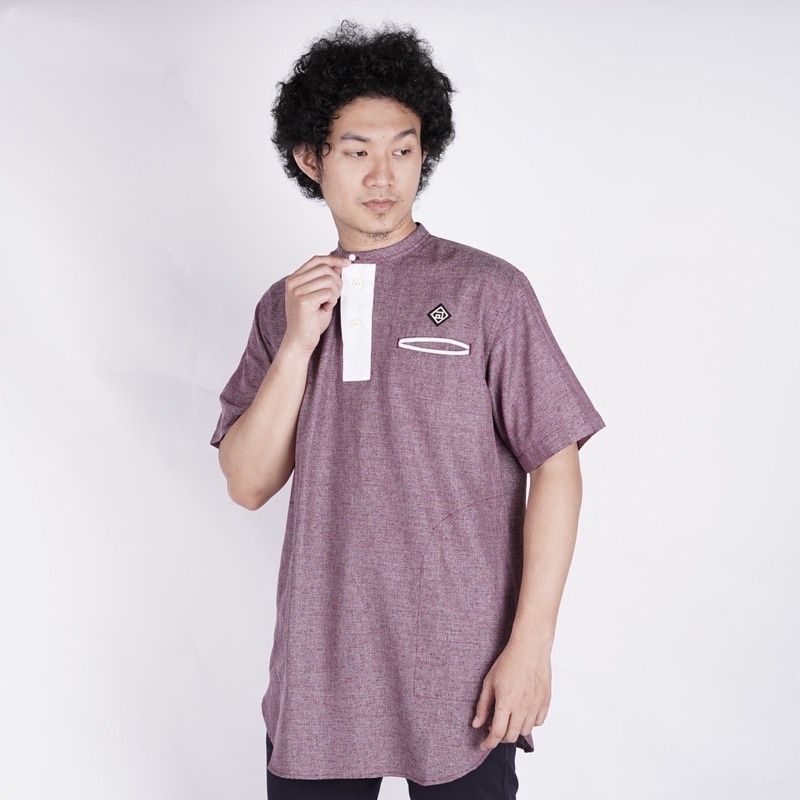 Hisyam Koko Kurta Pria Pendek  Ar Rayyan