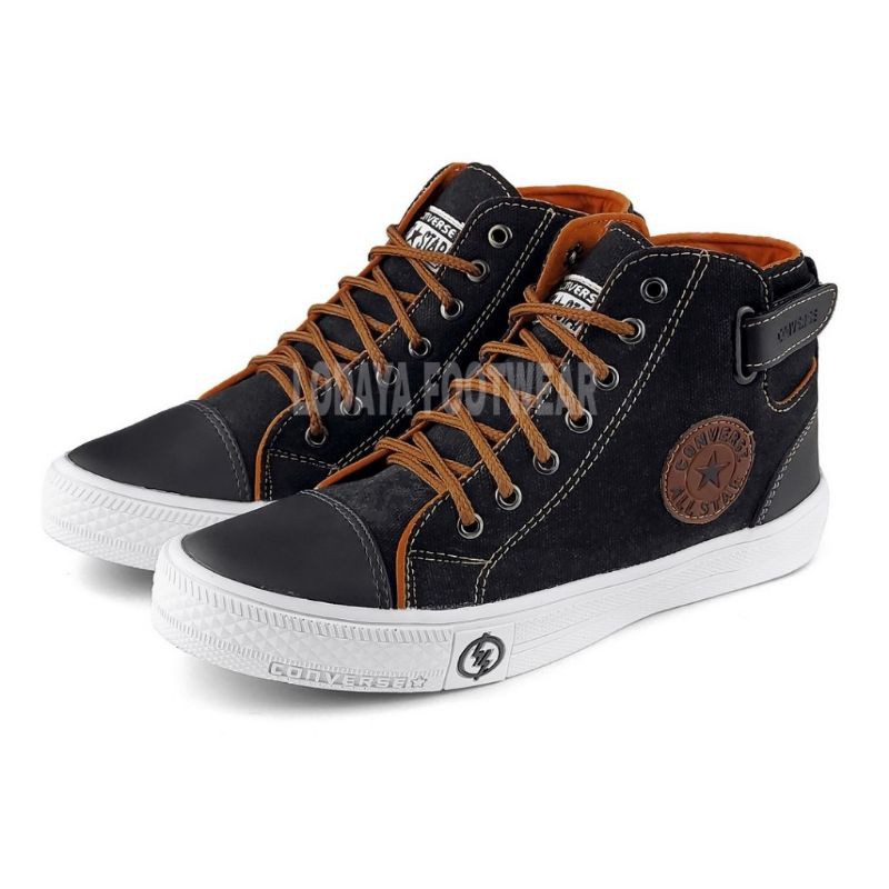 Terlaris !!! Sepatu Converse Chuck Tailor Undefeated High Boot Classic + Box Converse