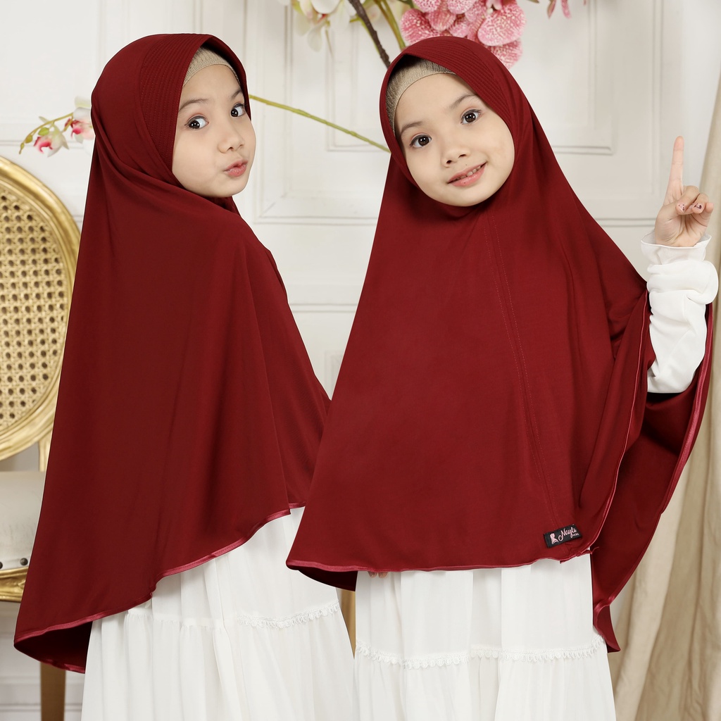 Hijab Instan Anak Model Syakira List Kerudung Anak Jersey Airis Pasar Hija'b