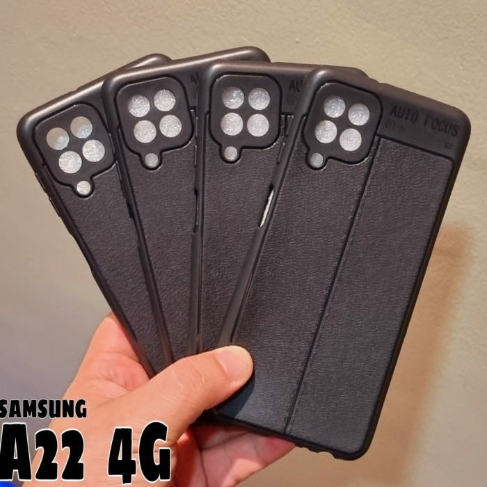 Samsung Galaxy A22 4G Leather Autofocus Softcase Samsung A22 4G Casing Samsung A22 4G