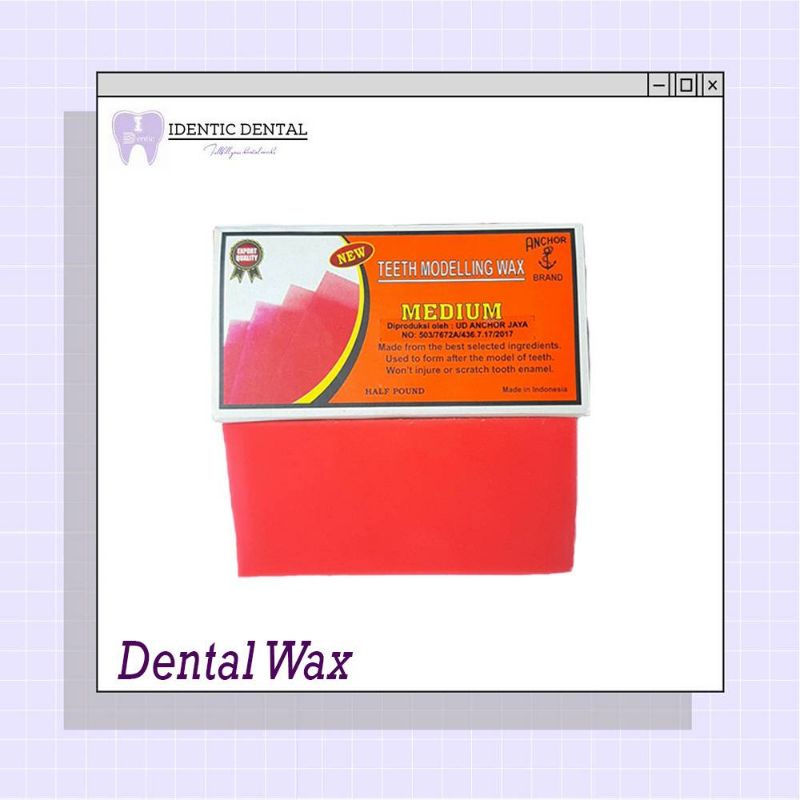 lilin anchor / baseplate wax / dental wax