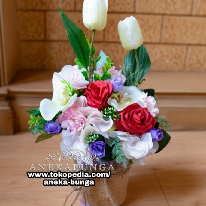 Rangkaian Bunga Plastik Artificial Flower Grand Opening Pembukaan Toko