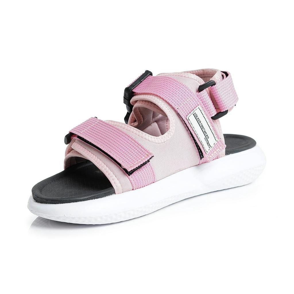 sandal kasual wanita volkerfootwear dragon pink