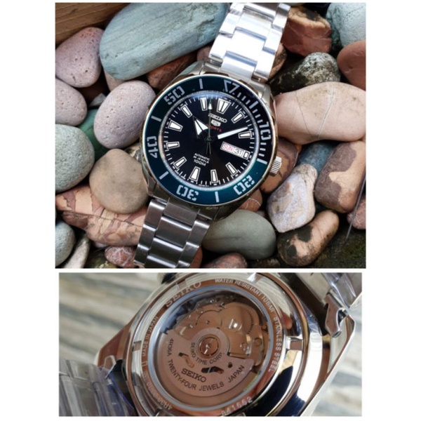 JAM TANGAN SEIKO PRIA 5SPORT AUTOMATIC STAINLESS STEEL ORIGINAL BM