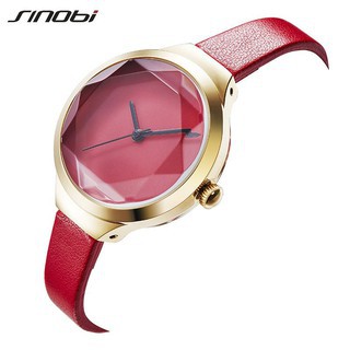 SINOBI 9722 Jam Tangan Wanita Analog Tali Kulit WK-SBY