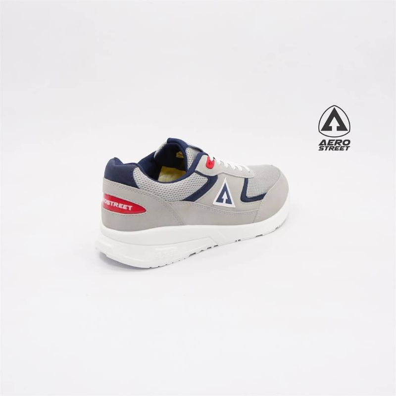 Aerostreet 37-40 Osaka Abu Muda navy - Sepatu Sneakers Casual Sport Sekolah Pria Wanita Aero Medan