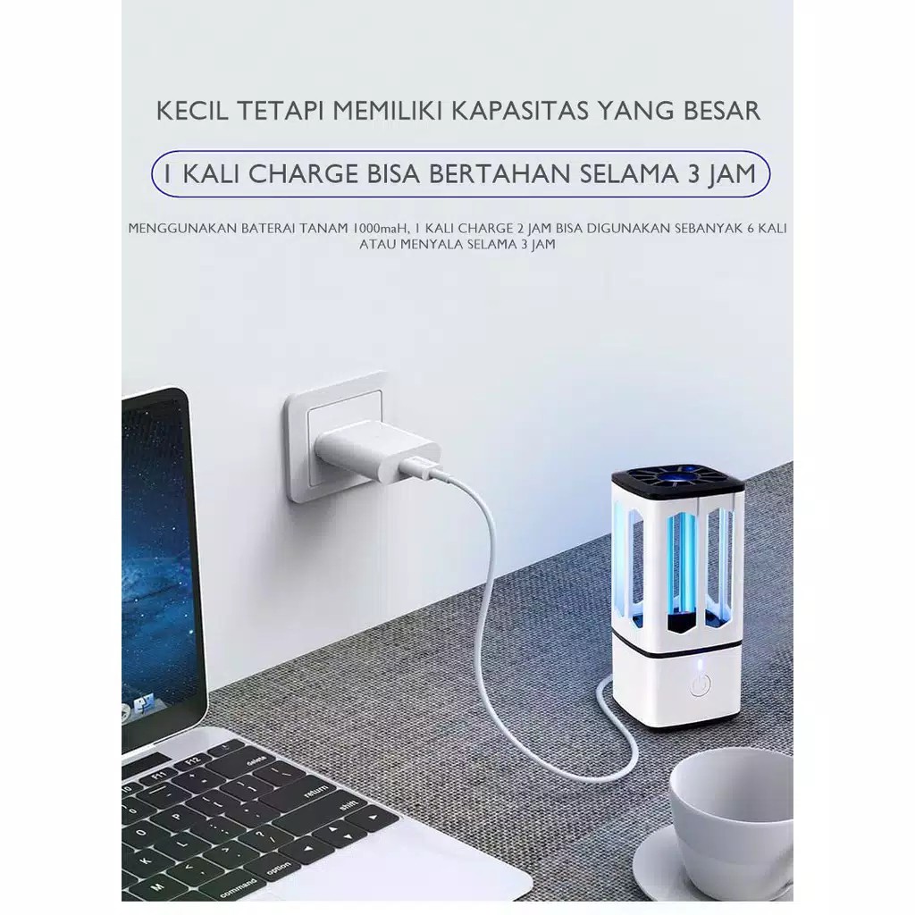 Waterless UV Sterilizer Purifier Ozone Mobil Ruangan Membunuh 99.9% Virus Bakteri Tanpa Air W03