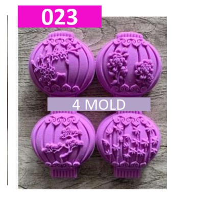 Cetakan Kue Bulan Mooncake Press Mold 63gr Cetakan Lampion Set Type 023