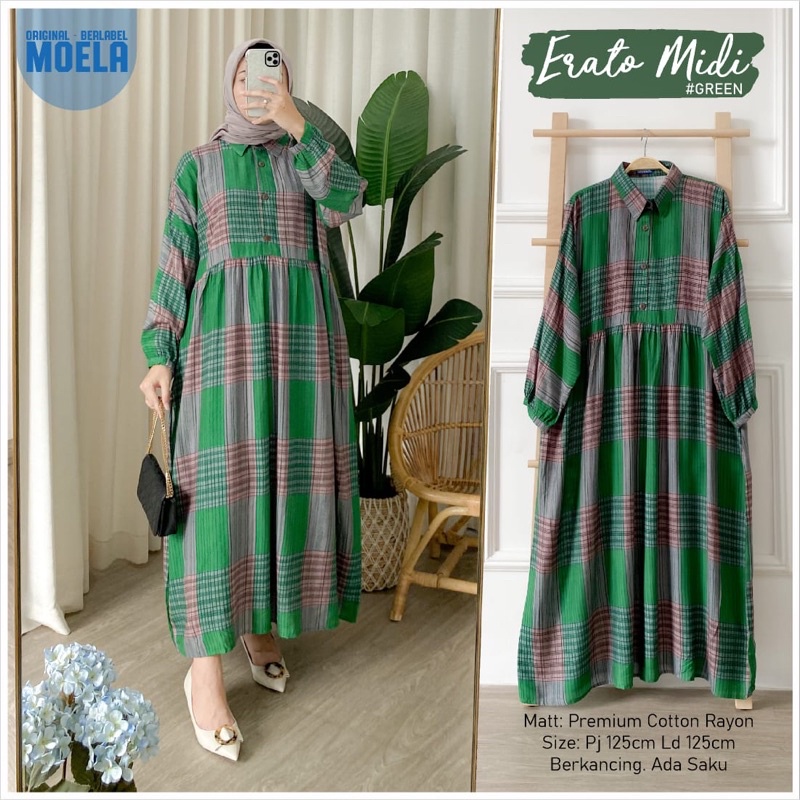 Dress Gamis Erato Midi Ld 125 by original Moela Berlabel