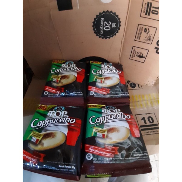 

Top cappuccino 1 renceng isi 15 sachet