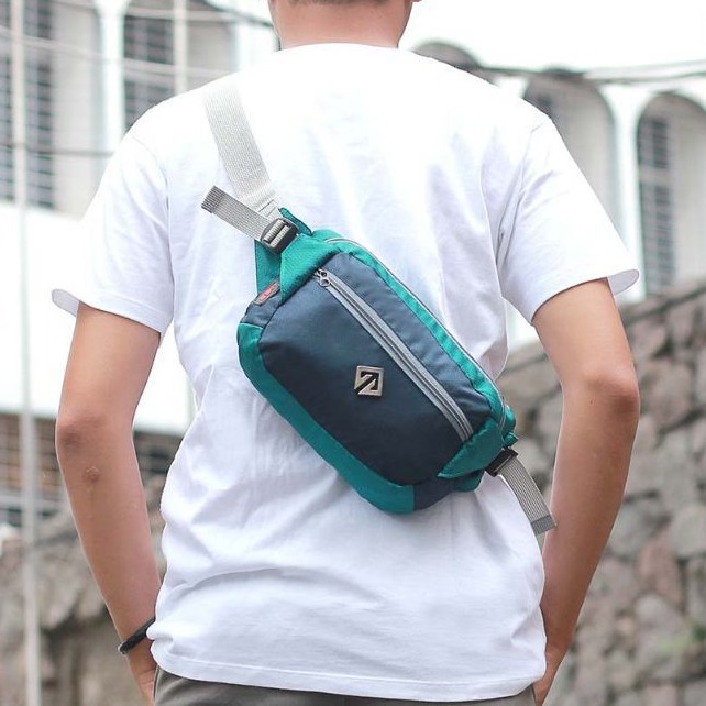 ARG Tas Selempang Pria/Cowok Waist Bag Tas Pinggang Tas slempang Kecil Slingbag Mini Casual Distro