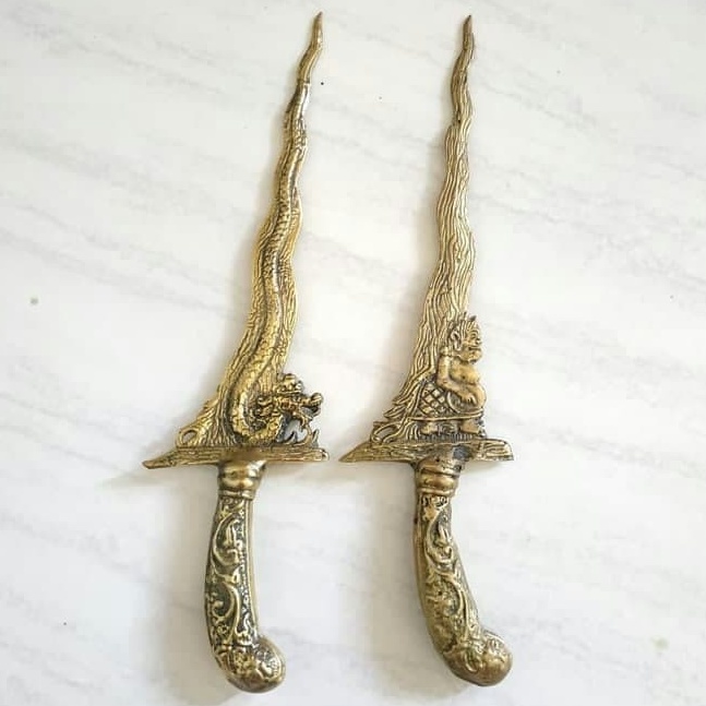 Sepasang keris naga semar keris nogo sosro asli