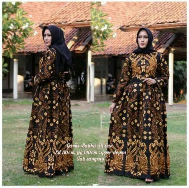 Gamis Batik Jumbo Xxl All Size Ld 112 120 Katun Prima Halus Batik Pekalongan Shopee Indonesia