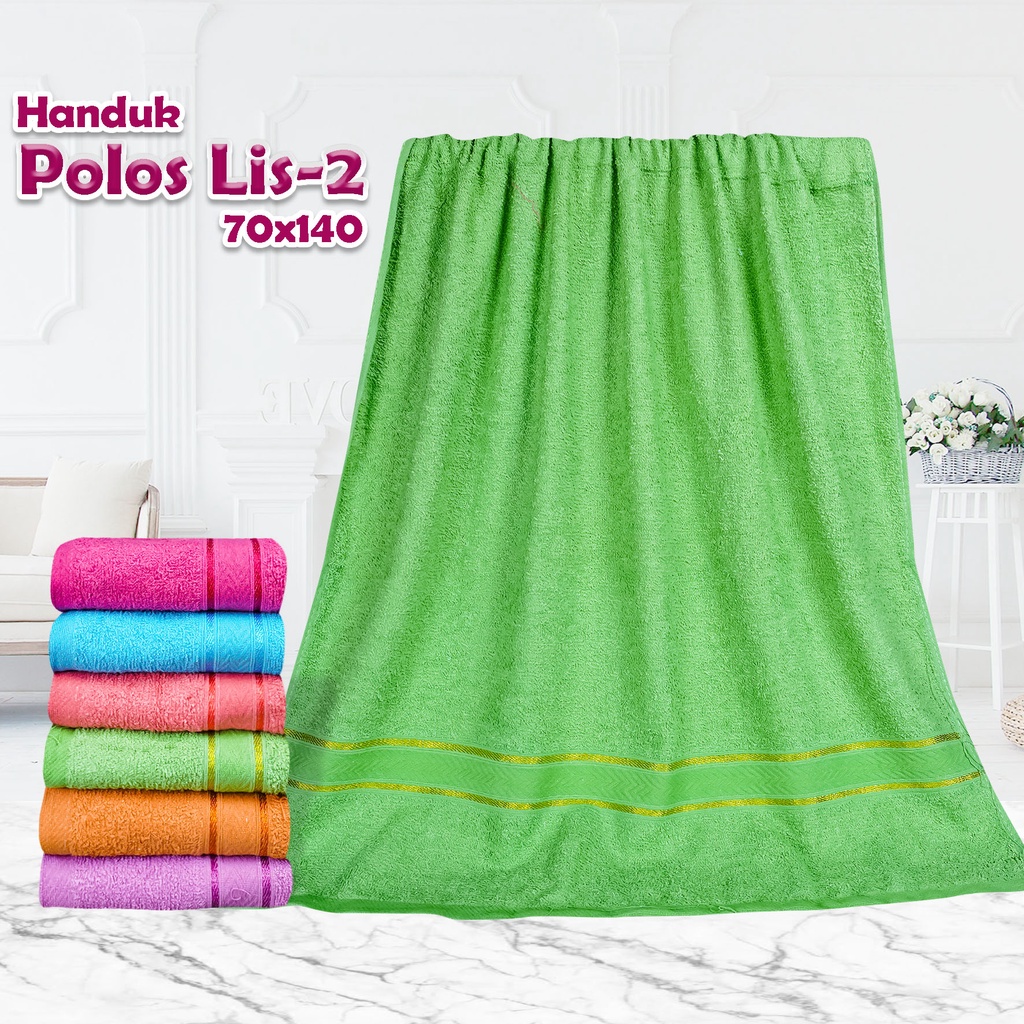 MERAH PUTIH Handuk Mandi Dewasa Polos Pasar Handuk - 70 x 135 cm TOKO KEANU