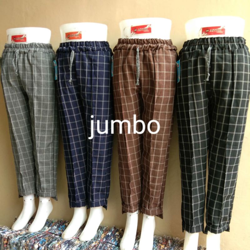 Tartan Jumbo Gabardin Semiwol Kotak