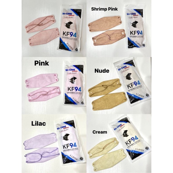 MASKER KF94 HIJAB MERK WE CARE izin KEMENKES 4PLY isi 10pcs Ziplock