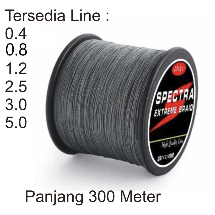 SPECTRA  Senar Benang Tali Pancing Extreme Braid 300 Meter - FM-PEL