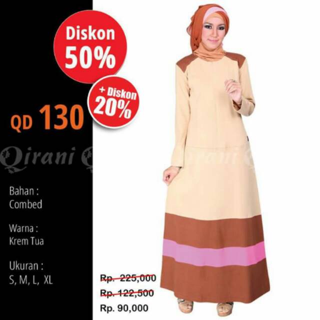 END YEAR SALE DISKON 50% + 20% gamis qirani