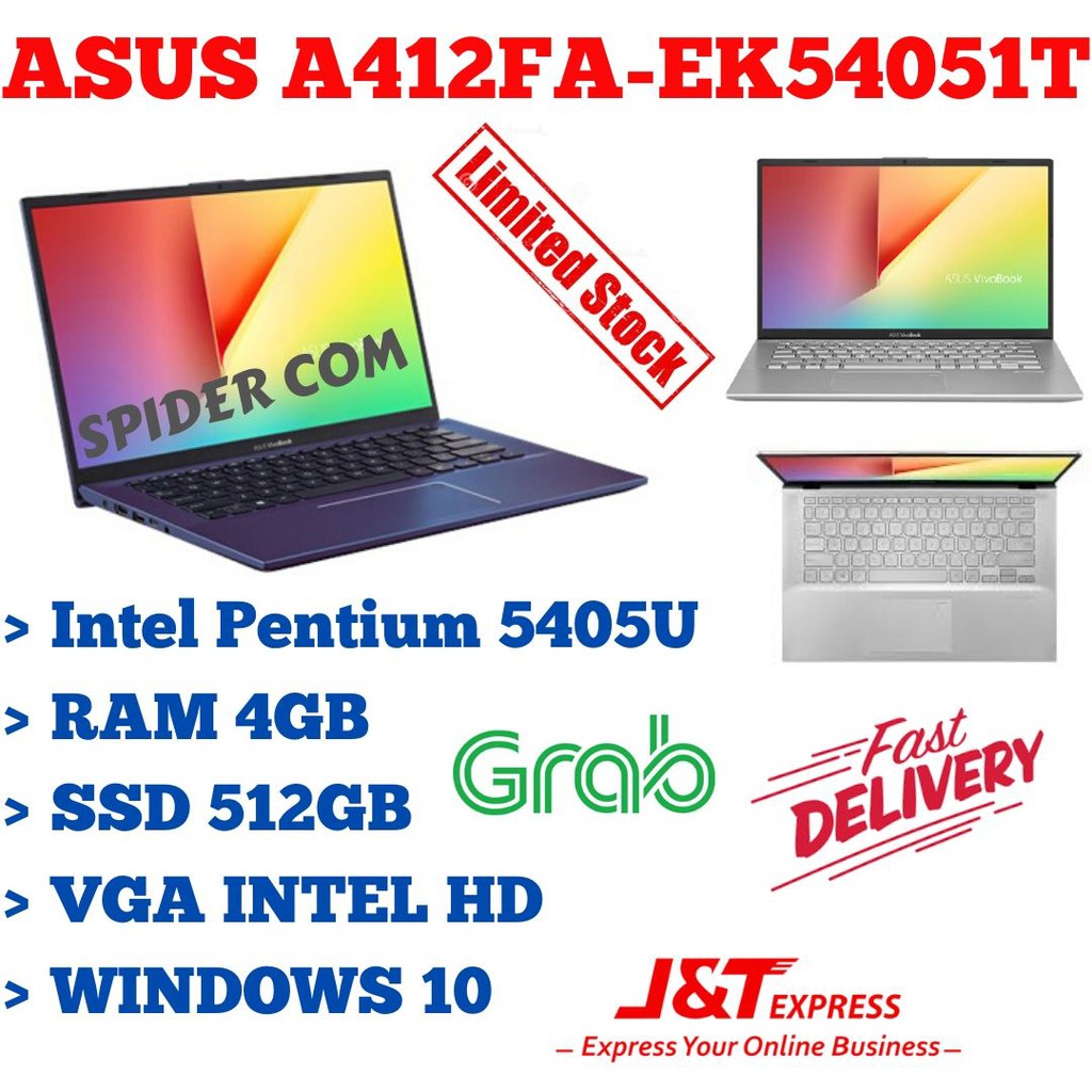 ASUS VIVOBOOK A412FA-EK54051T PENTIUM GOLD 5405U / 4GB RAM