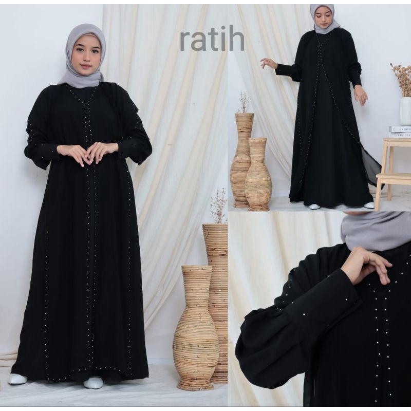 ABAYA GAMIS ARAB ABAYA HITAM DRESS MAXI ARAB DUBAI ABAYA RATIH