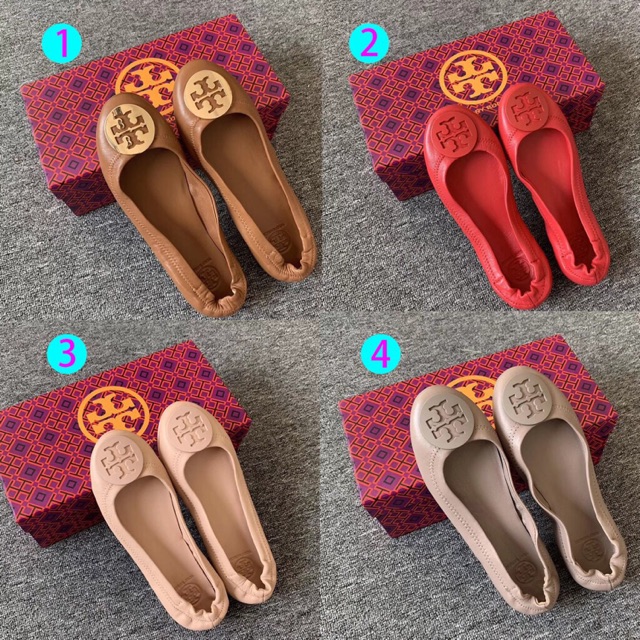 TORY BURCH MINNIE BALLET TRAVEL FLAT SHOES