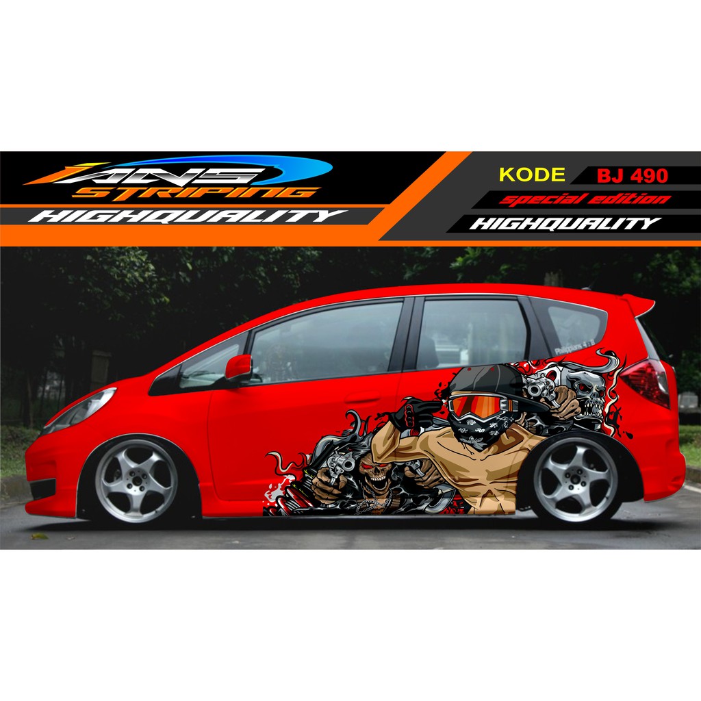 STICKER VARIASI MOBIL JAZZ, AGYA, AVANZA, SIGRA, YARIS / DECAL STICKER MOBIL / STIKER MOBIL TERBARU