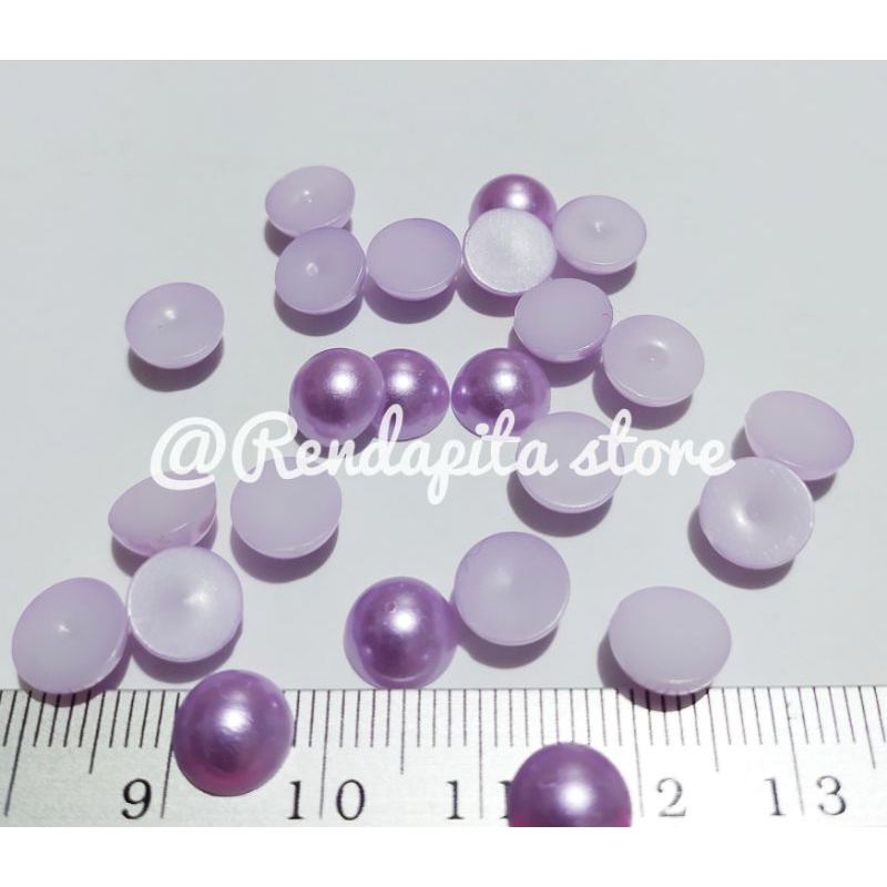 Mutbel mutiara belah 8mm isi 25bh LAVENDER