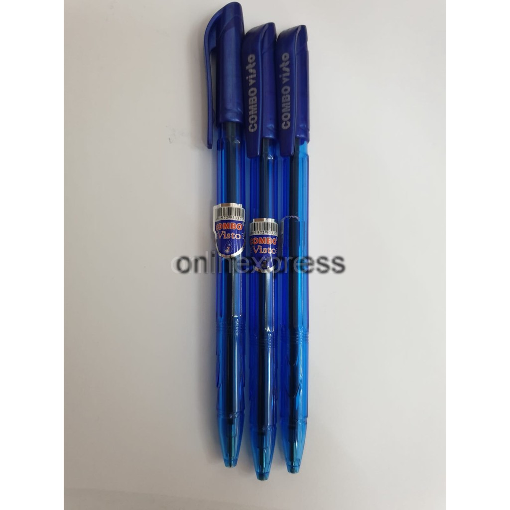 

Pulpen / Ballpoint / Pen Plastik Combo Visto - Biru