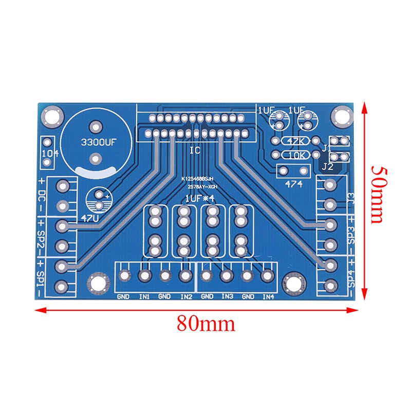 Power Amplifier TDA7388 Empat channel 4x41W audio DC 12V BTL PC Mobil