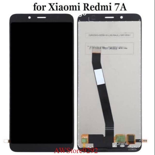Layar Sentuh LCD TS Touchscreen Fullset XIAOMI REDMI 7A - BLACK