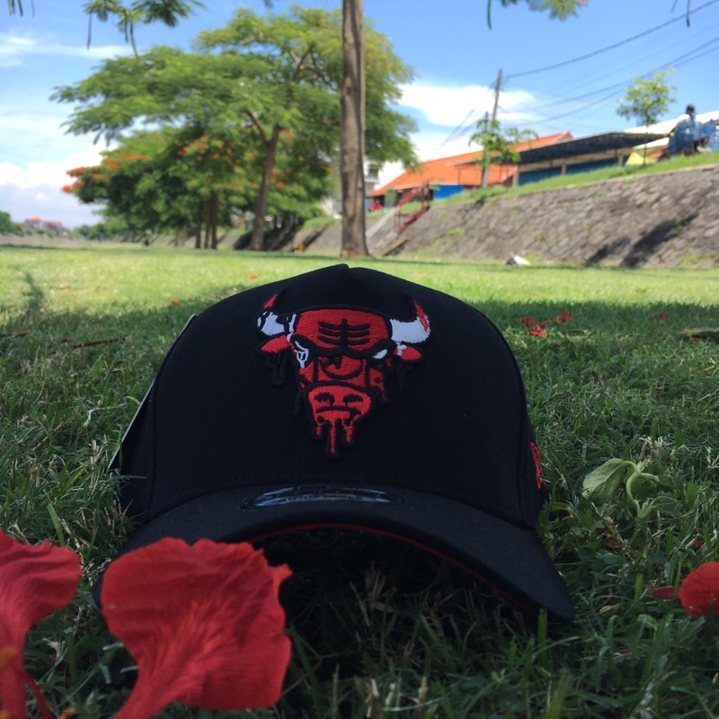 Topi Banteng Chicago Bulls Nba Hitam 9forty Adjustable
