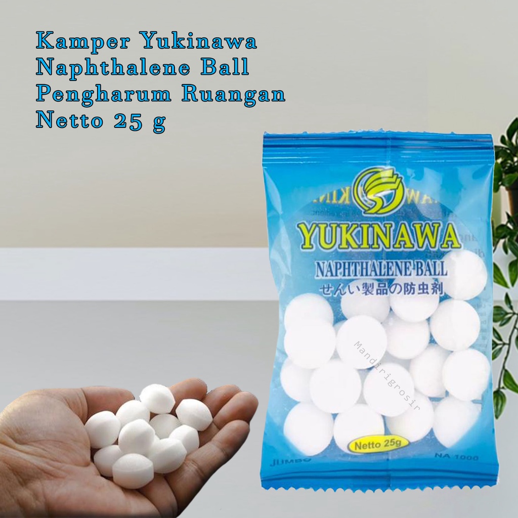 Kamper * Kamper Yukinawa *   Naphthalene Ball * Pengharum ruangan * 25g