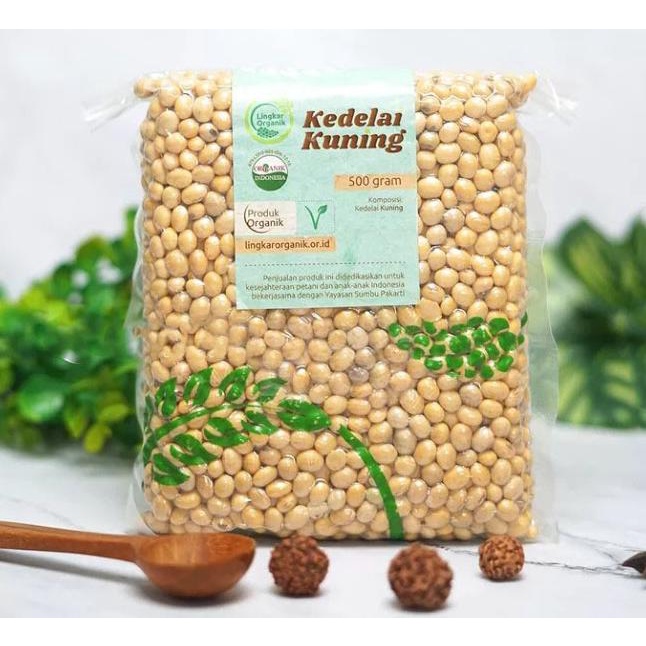 

READY STOCK Lingkar Organik Kacang Kedelai Kuning 500gr - Kacang Kedelai Organik AP007