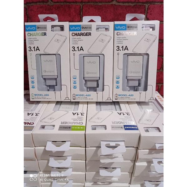 Charger 3A / charger 3A Fast charger  3.1A vivo  -A80