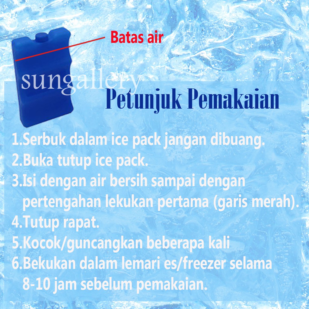 YZ2 Blue Ice Pack Ice Pack ICe Pack Mini Ice Pack Ice Pack Air Cooler Ice Cooler Bag Pendingin Asi