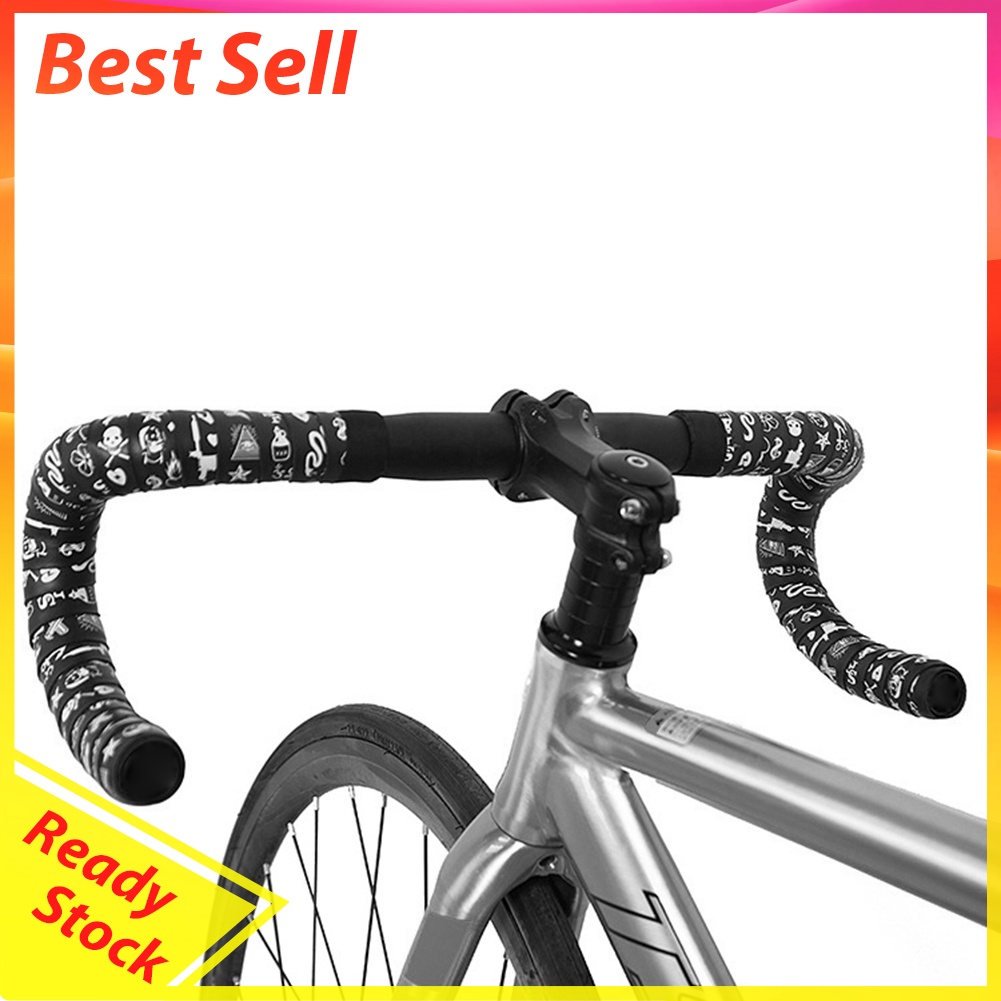 1 Pair Fluorescent Road Bike Handlebar Tape Fixed Gear Handle Cover Strap