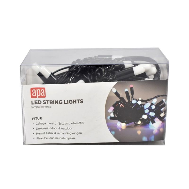 APA Lampu LED String Panjang 5 Meter Warna Kuning