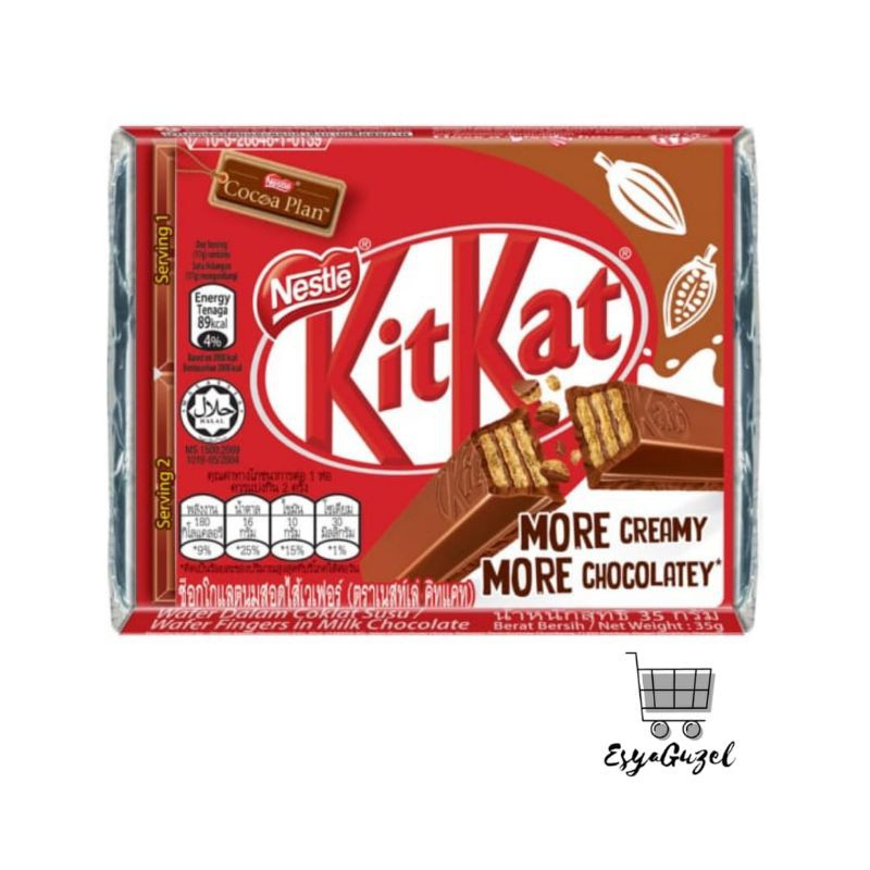 

Kit Kat Wafer 4 Finger 35g Original Coklat