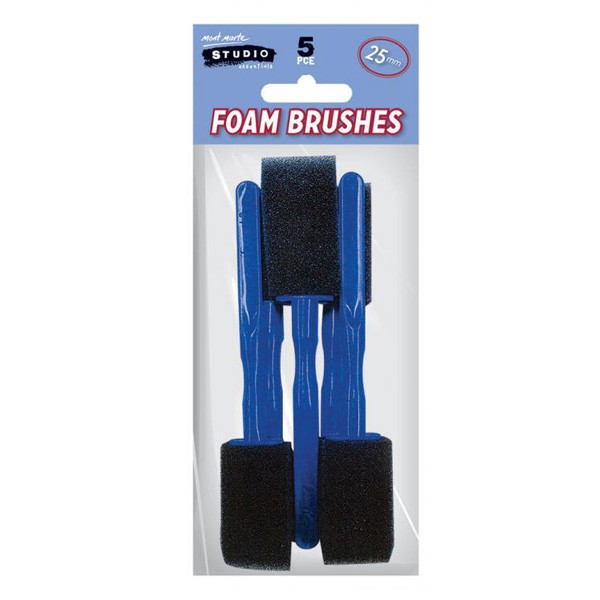 

BEST SELLER LA05 Mont Marte Foam Hobby Brush 25mm Set 5 TERLARIS