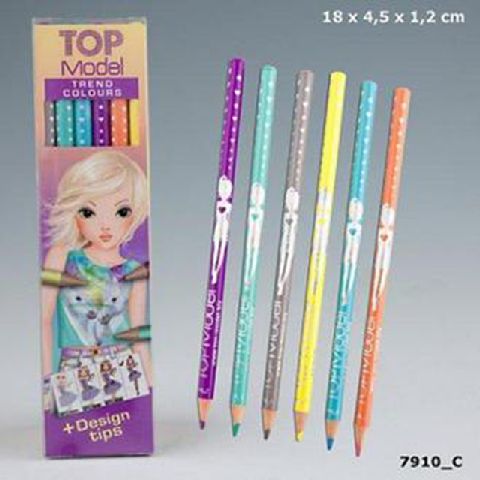 

Top Model TM7910 Trendy Colouring Pencil Set, 6 Colours