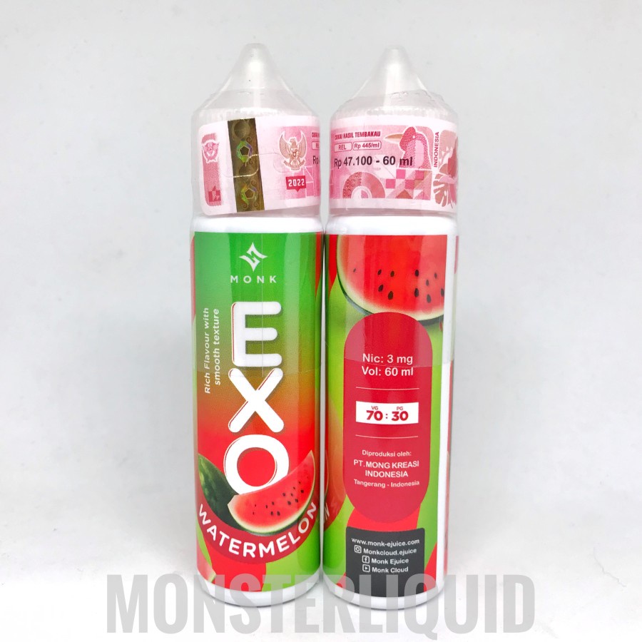 EXO WATERMELON BY MONK CLOUD E JUICE 3MG 60ML