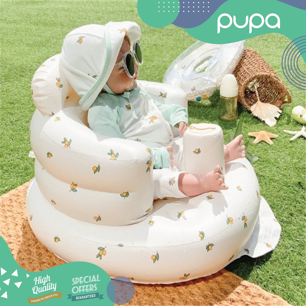 Sofa Pompa Bayi - Baby sofa inflatable seat PUPA Kursi Bayi Belajar Duduk Makan Baby Sofa Inflatable