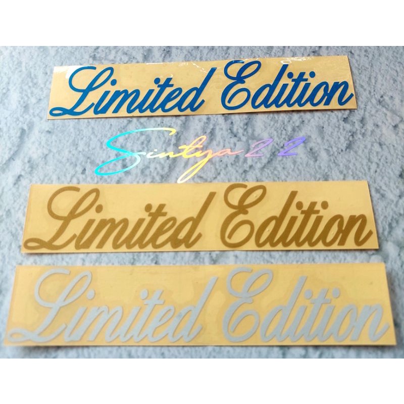 STICKER LIMITED EDITION MOBIL MOTOR