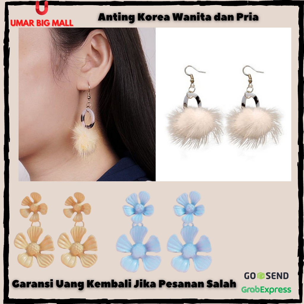 Anting Titanium  Hijab Korea Tusuk Jepit Panjang Aksesoris Wanita dan Pria Set AP2066 AP3330 AP3331