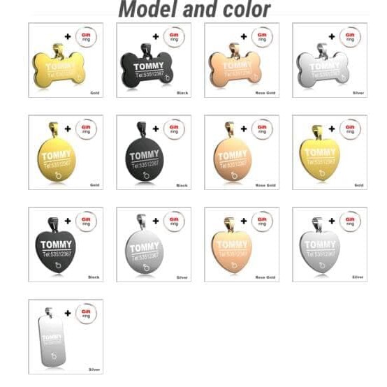 stainless steel dog id tags