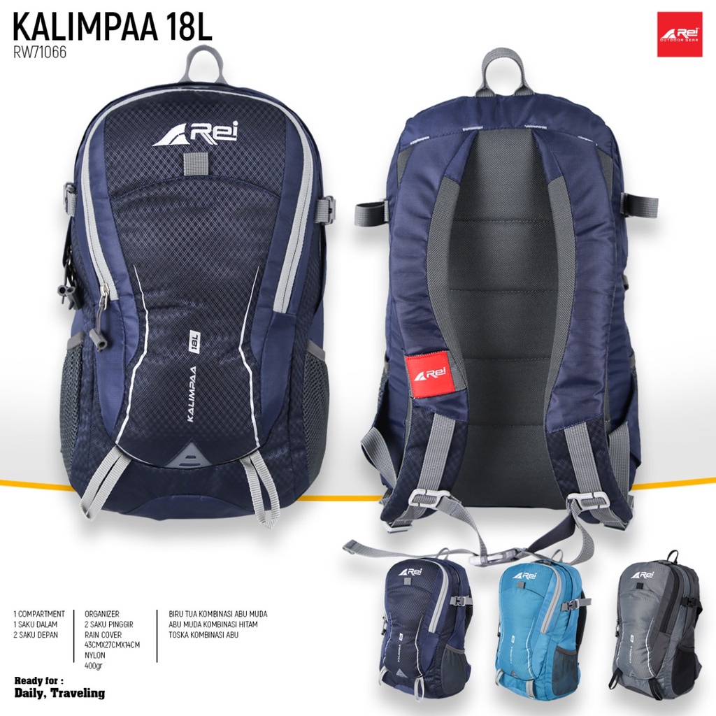 TAS DAYPACK REI KALIMPAA 18L AREI OUTDOORGEAR ORIGINAL FREE RAINCOVER