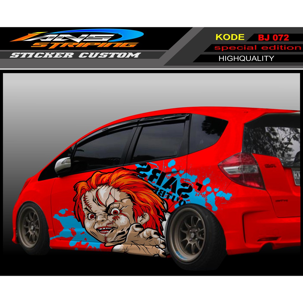 VARIASI STICKER MOBIL HONDA JAZZ